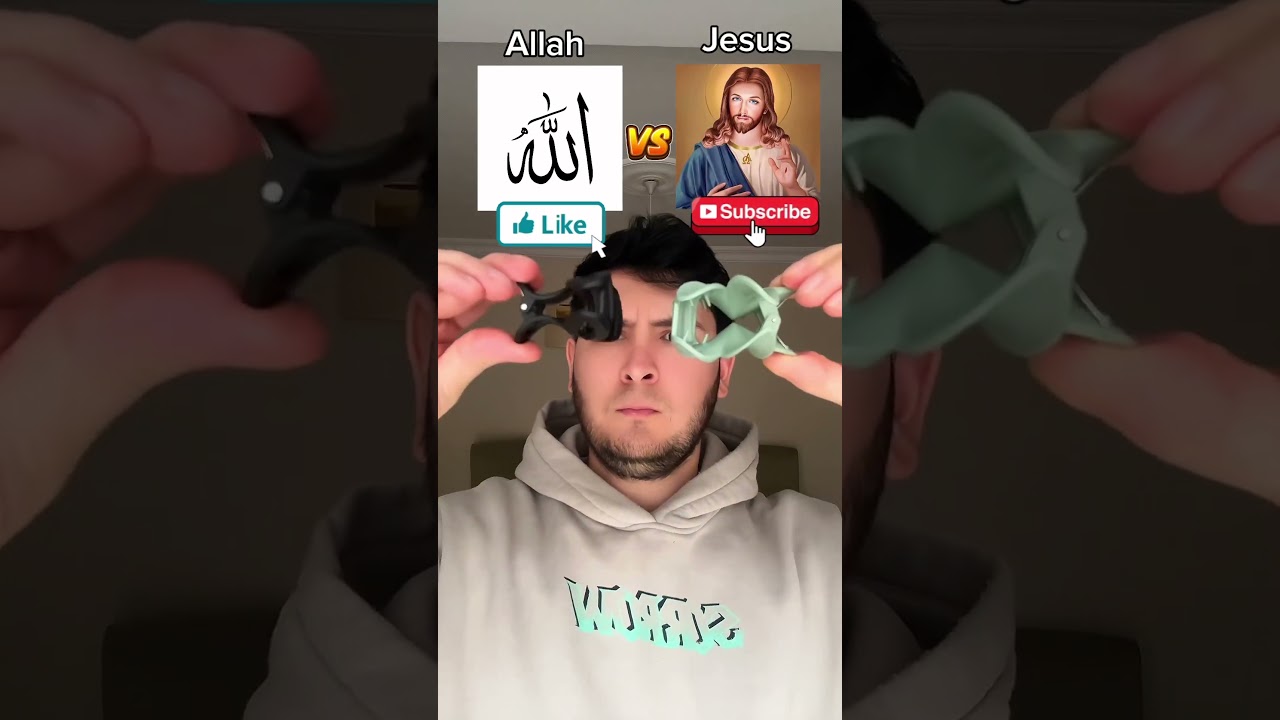Allah vs Jesus ❤️ I love you Allah 💙I love you Jesus💚 #allah #jesus