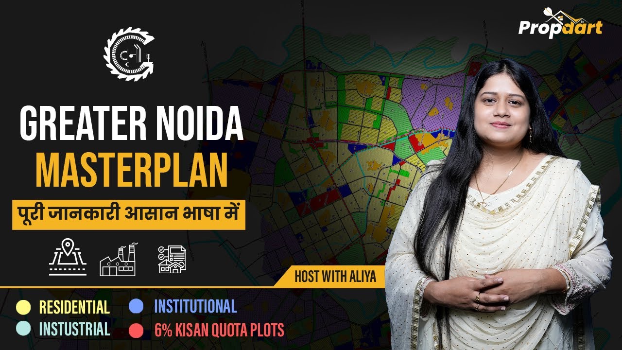 Greater Noida Master Plan Explained | Residential, Industrial, Kisan Quota Plots | Full Detail