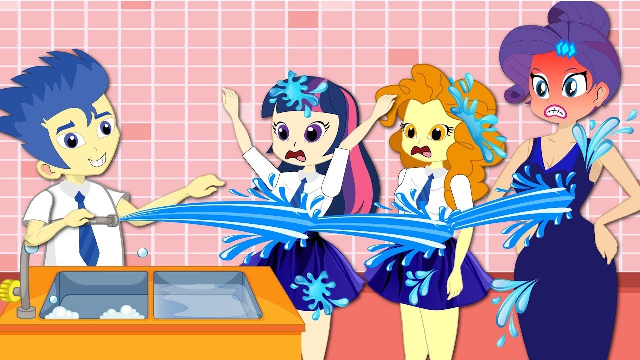 Equestria Girls - The story of Twilight Sparkle Funny School  MLP Animation