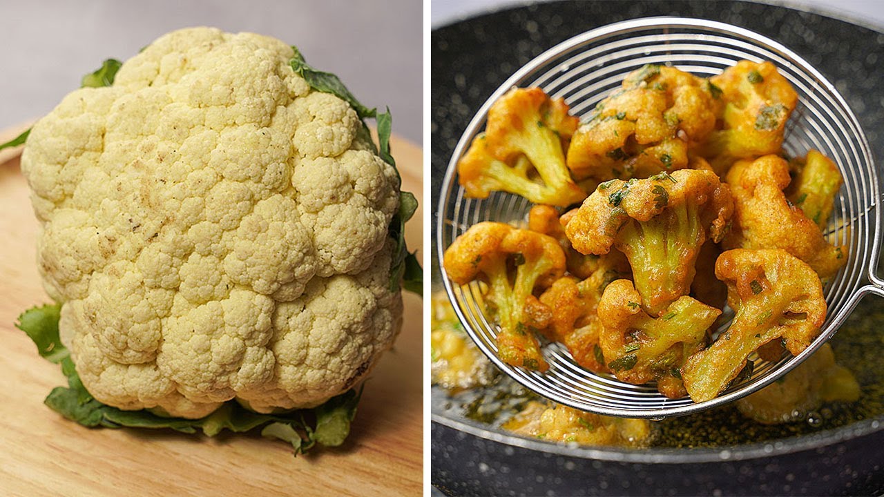 Do you have cauliflower at home, then make this super easy snacks | Cauliflower pakoda recipe