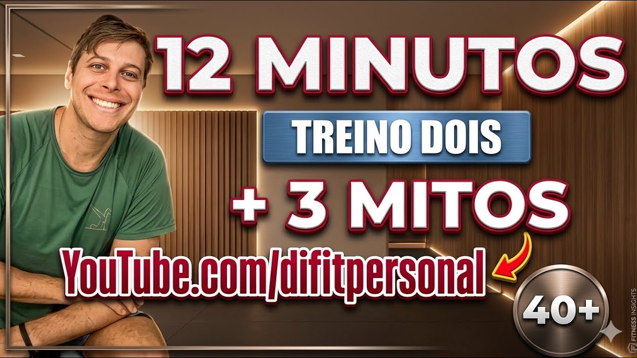Treino de 12 minutos + 3 MITOS que fazem você desistir de treinar! 💪