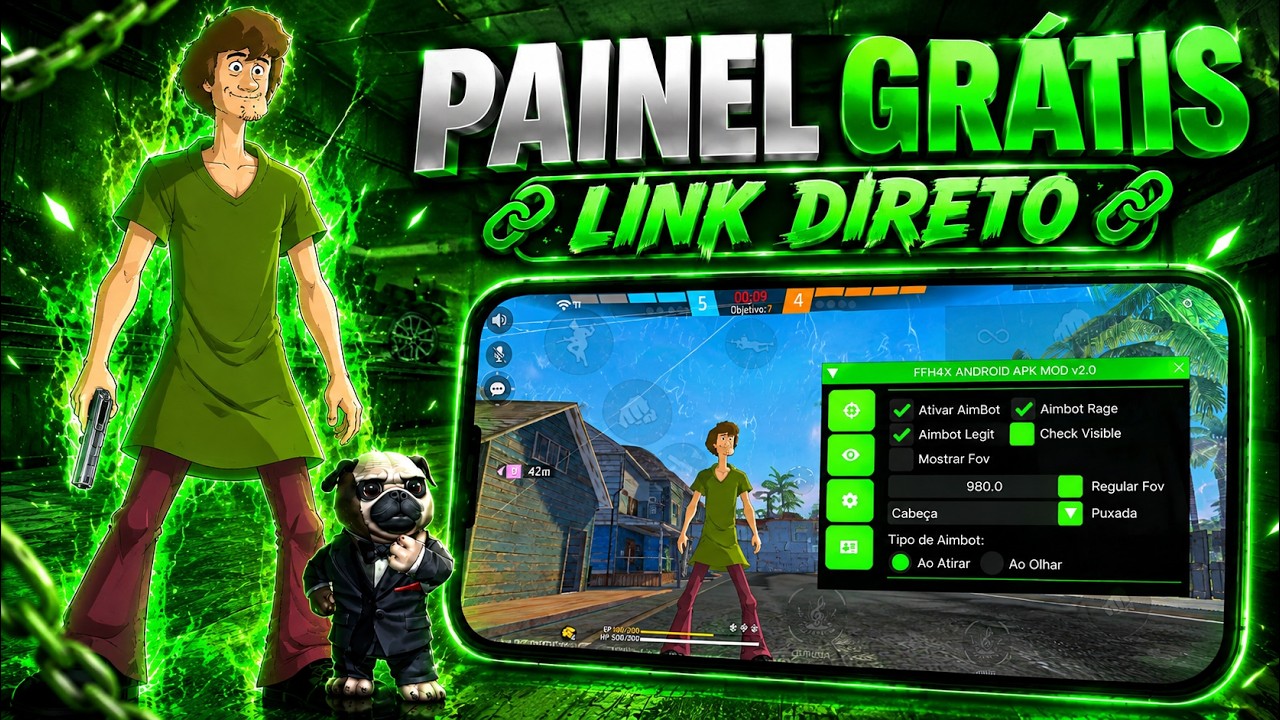 PAINEL GR&Aacute;TIS 😈 ANDROID & IPHONE! XIT FF ATUALIZADO 2026! LINK DIRETO MEDIAFIRE ✅
