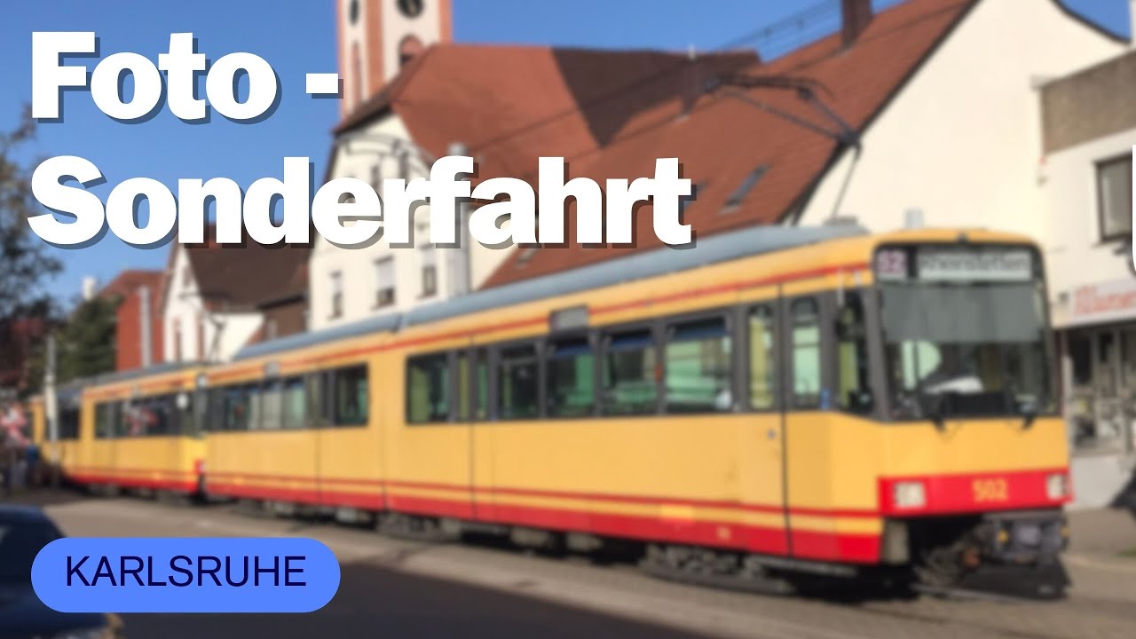Mit dem GT8-80 und GT8-60 auf Fotosonderfahrt in Karlsruhe