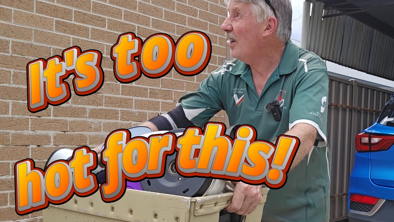 CRT Monitor Testing & E-waste Loading: Busy Day in the Heat!