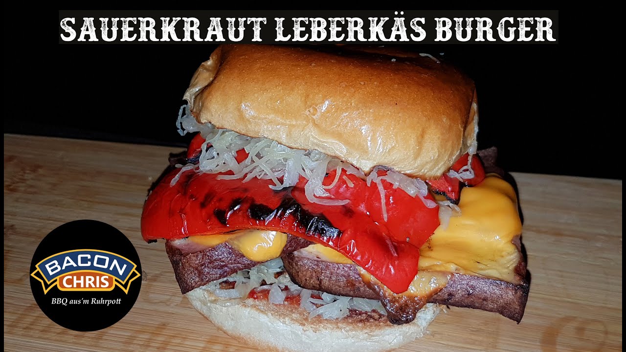 Sauerkraut-Leberkäs-Burger 🤠🔥🔥