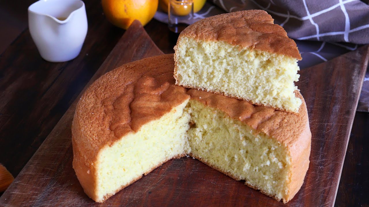 BIZCOCHUELO CASERO de NARANJA | Bizcocho de Naranja esponjoso y sin leudante - CUKit!