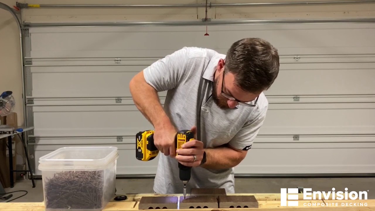 Ridge Premium installation with Composite Deck Screws | Envision Garage Series