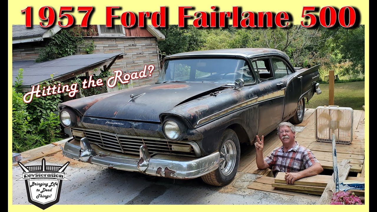 1957 Ford Fairlane 500 Hitting the Road for the First Time in 30 plus years! Abandoned No More!