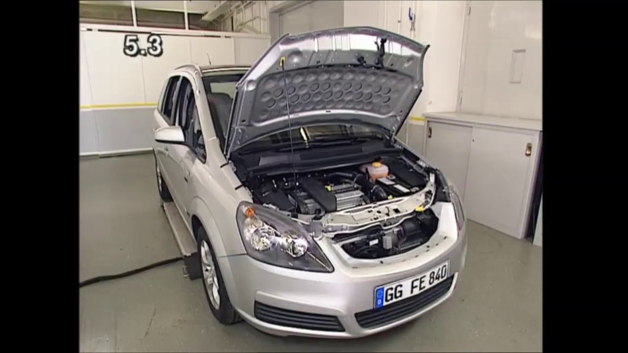 Снятие переднего крыла Zafira B