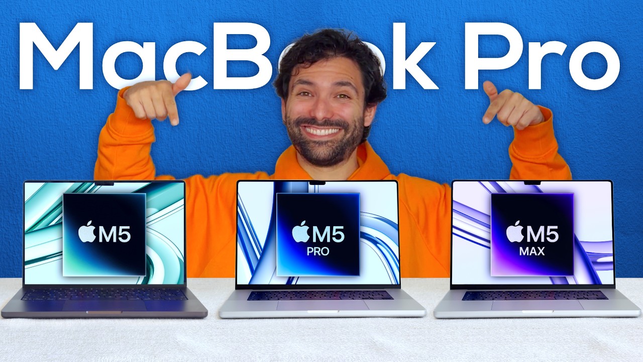 MacBook Pro M5 vs M5 Pro vs M5 Max 🆚 Los PRO de 2026