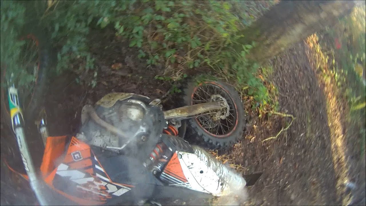 KAWASAKI KLE 500 & KTM 250 exc, TRAIL, OFF ROAD IN THE WOODS