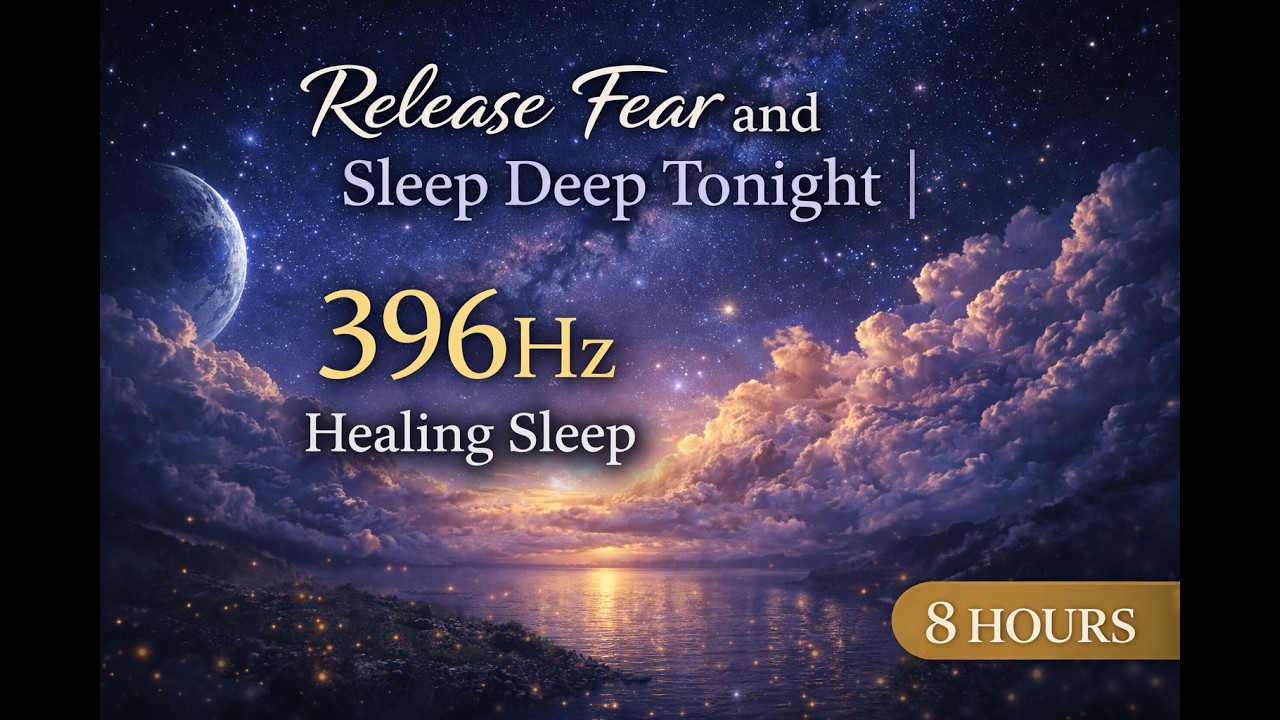 Release Fear and Sleep Deep Tonight ｜ 396Hz Healing Sleep (8 Hours)