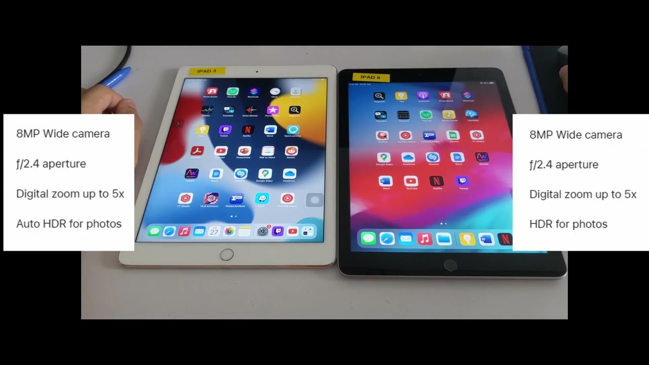 iPad Air 2 vs 2017 5th Gen Comparison