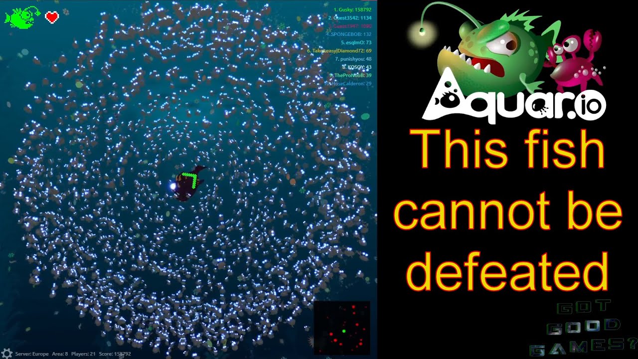 Most insane game of Aquar.io.