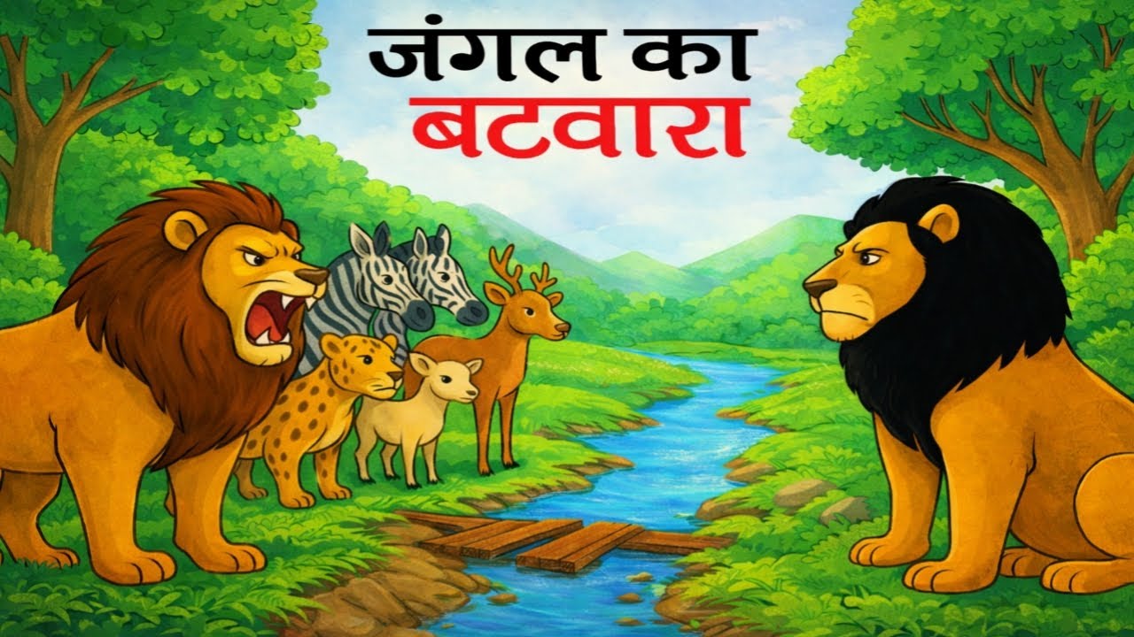 जंगल का बँटवारा | Jungle Ka Batwaran | Animal Story |जंगल का कानून |  | Hindi Kahani |