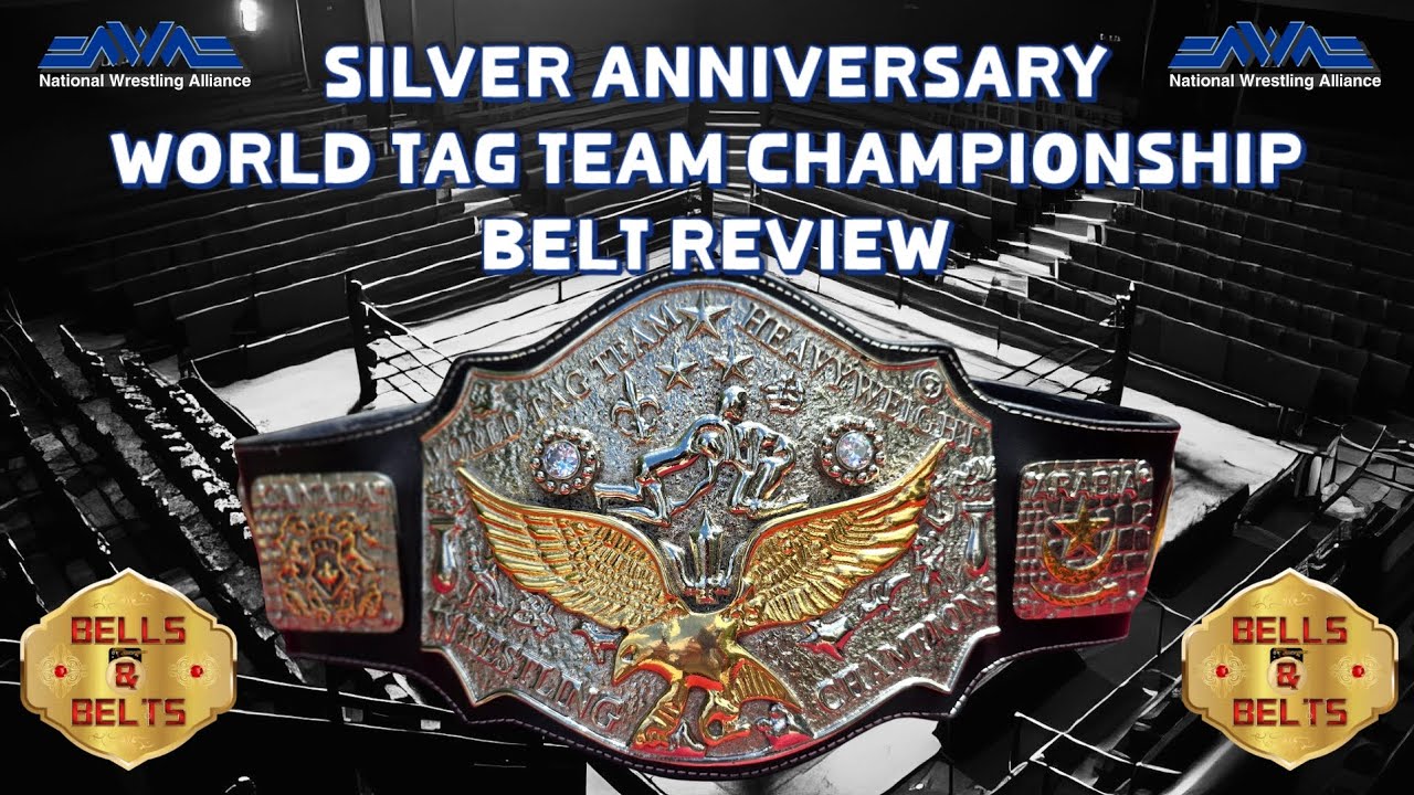 And NEW! Silver Anniversary Tag Team Belt #NWA #Wrestling #Classic #Legends