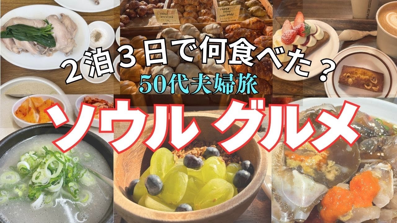 ５０代夫婦旅【２泊３日】ソウル グルメできみおじピンチ！