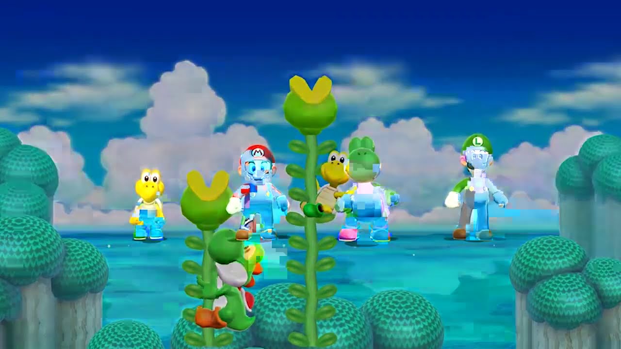 Mario Party 9 MiniGames - Mario VS Luigi VS Yoshi vs Koopa (Master CPU)