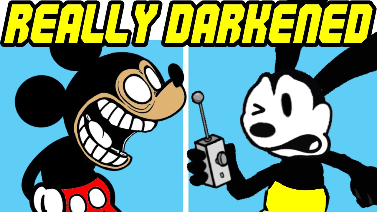 Friday Night Funkin' VS Suicidal Trouble (Mickey Mouse Darkened) (FNF Mod)