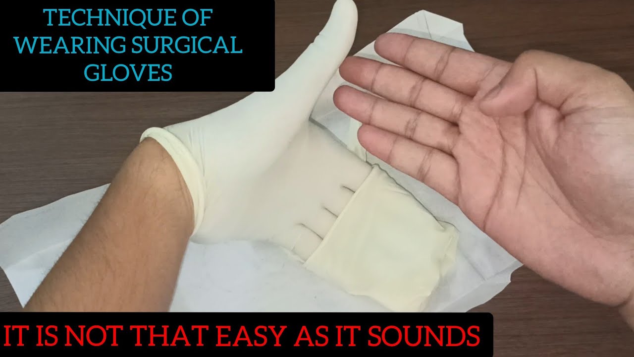 DONNING OF STERILE GLOVES ( Open Glove Technique )