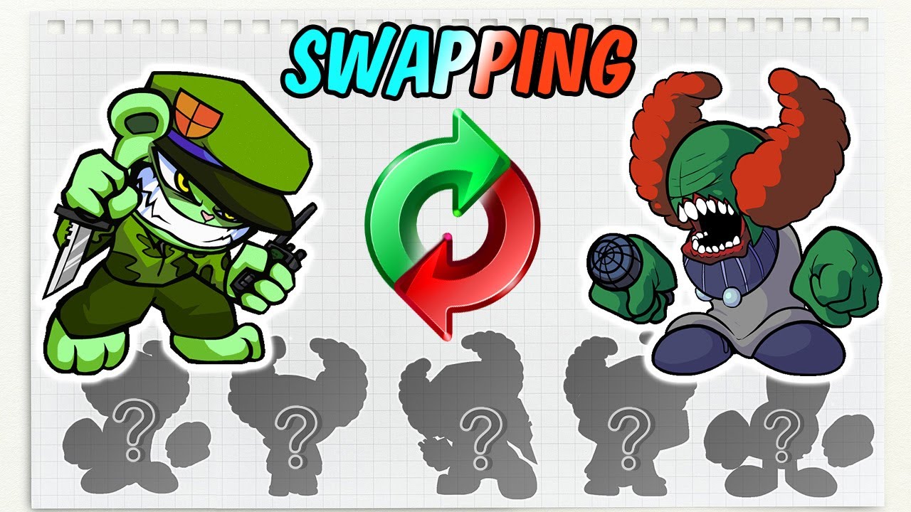 Tricky + FLippy | FNF Swapping Drawing