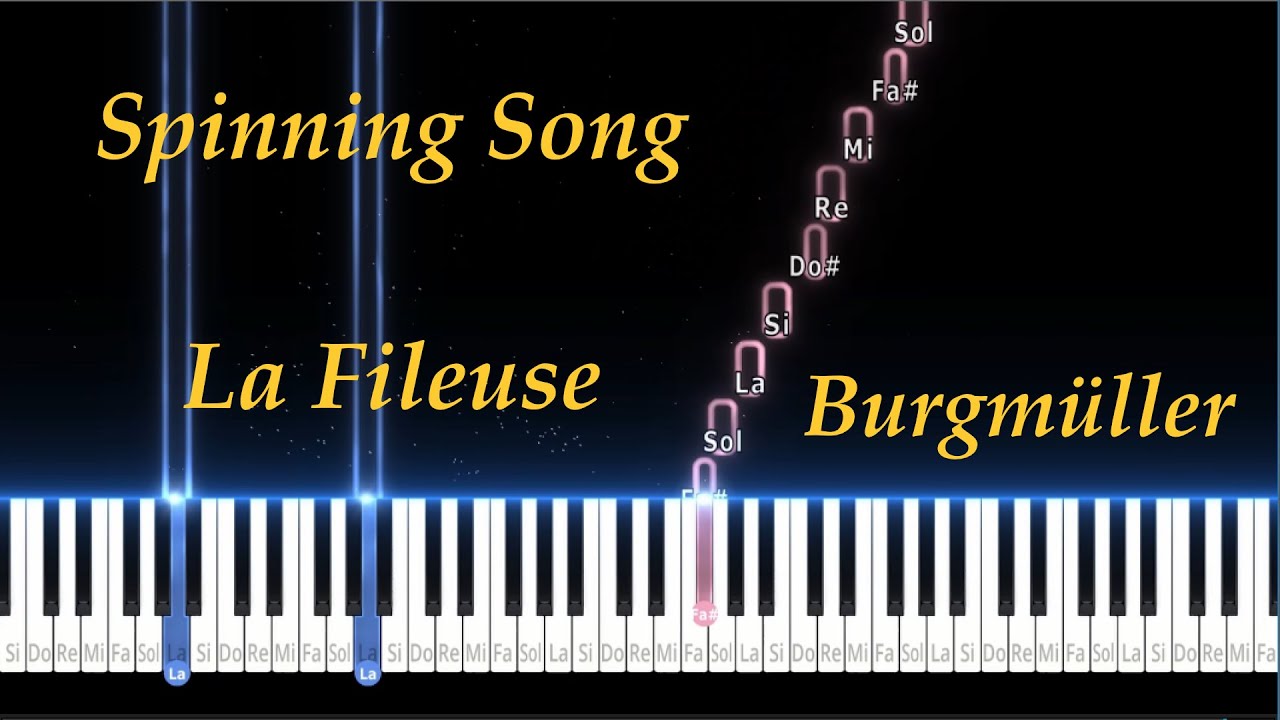 Burgmüller Op.109 No.18 - La Fileuse - Spinning Song (BPM = 40)