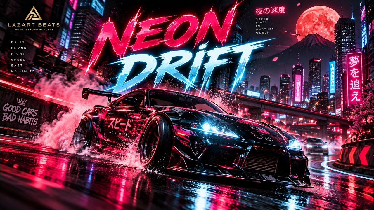NEON DRIFT RAGE 🔥 Aggressive Dark Phonk for High Speed Car Drift