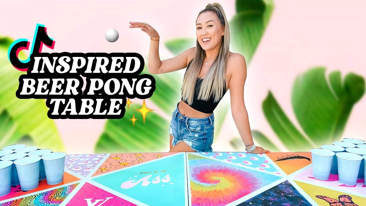 DIY TikTok Inspired BEER PONG TABLE!