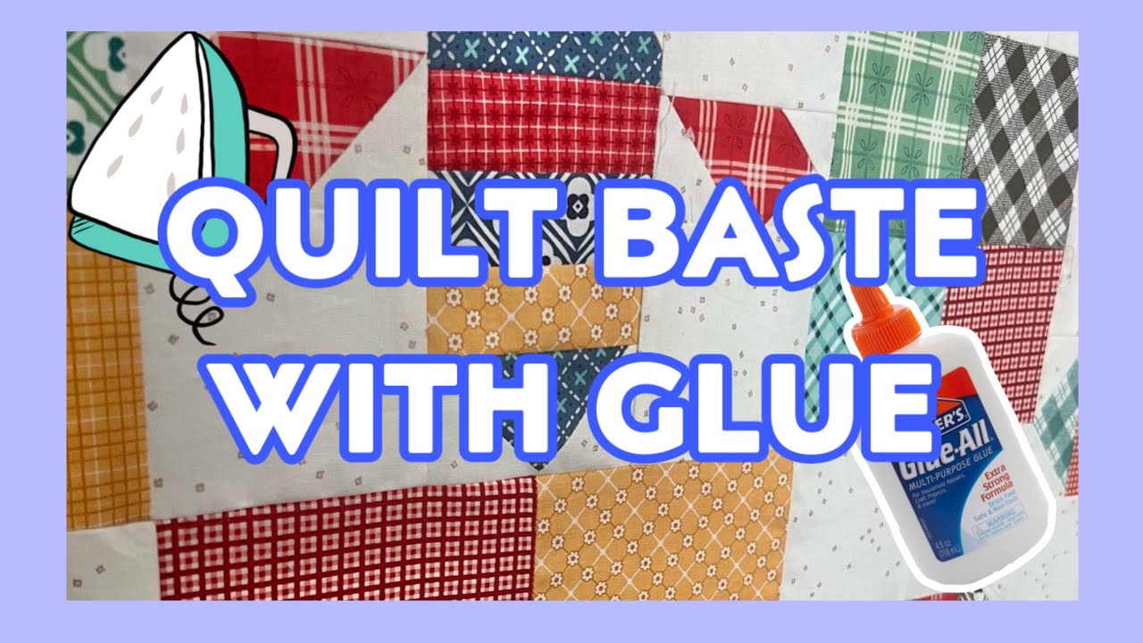 How to Baste a Quilt with School Glue and Pool Noodles