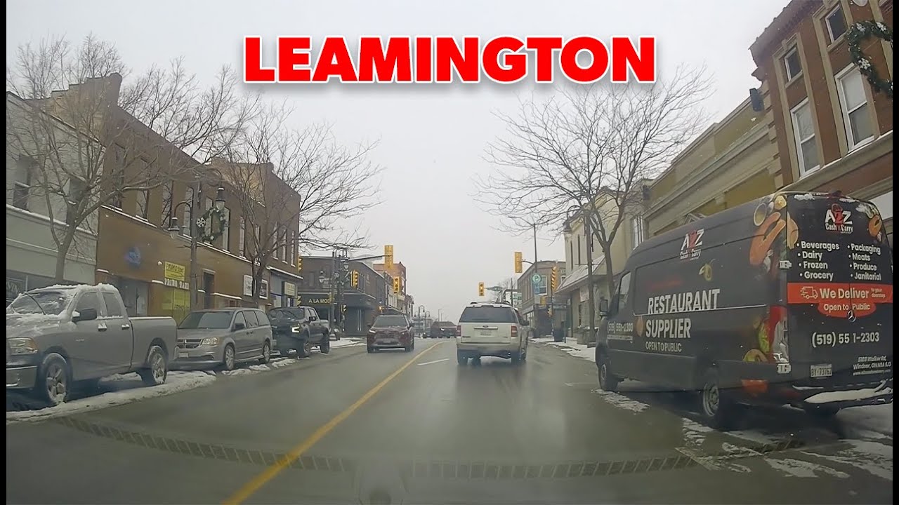 Driving in Leamington Erie Street & Talbot Street Leamington, Ontario 2025