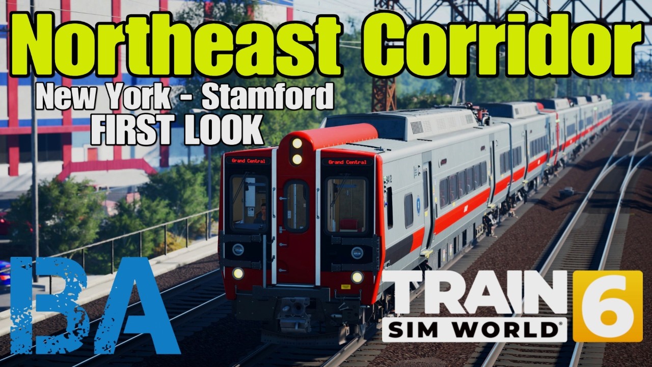NORTHEAST CORRIDOR: NEW YORK TO STAMFORD - FIRST LOOK - METRO NORTH M8 - TRAIN SIM WORLD 6