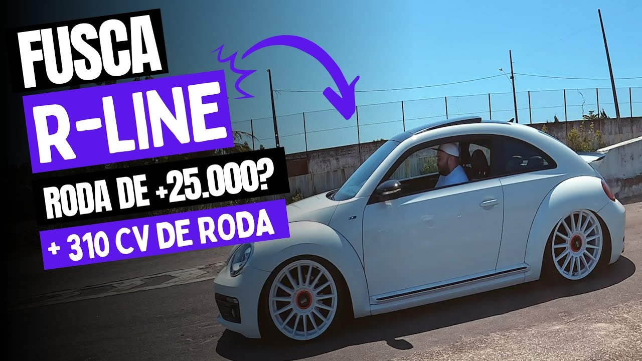 Volkswagen Fusca 2.0 Tsi 16v R-line com suspensão a ar e rodas 20 Oz Racing