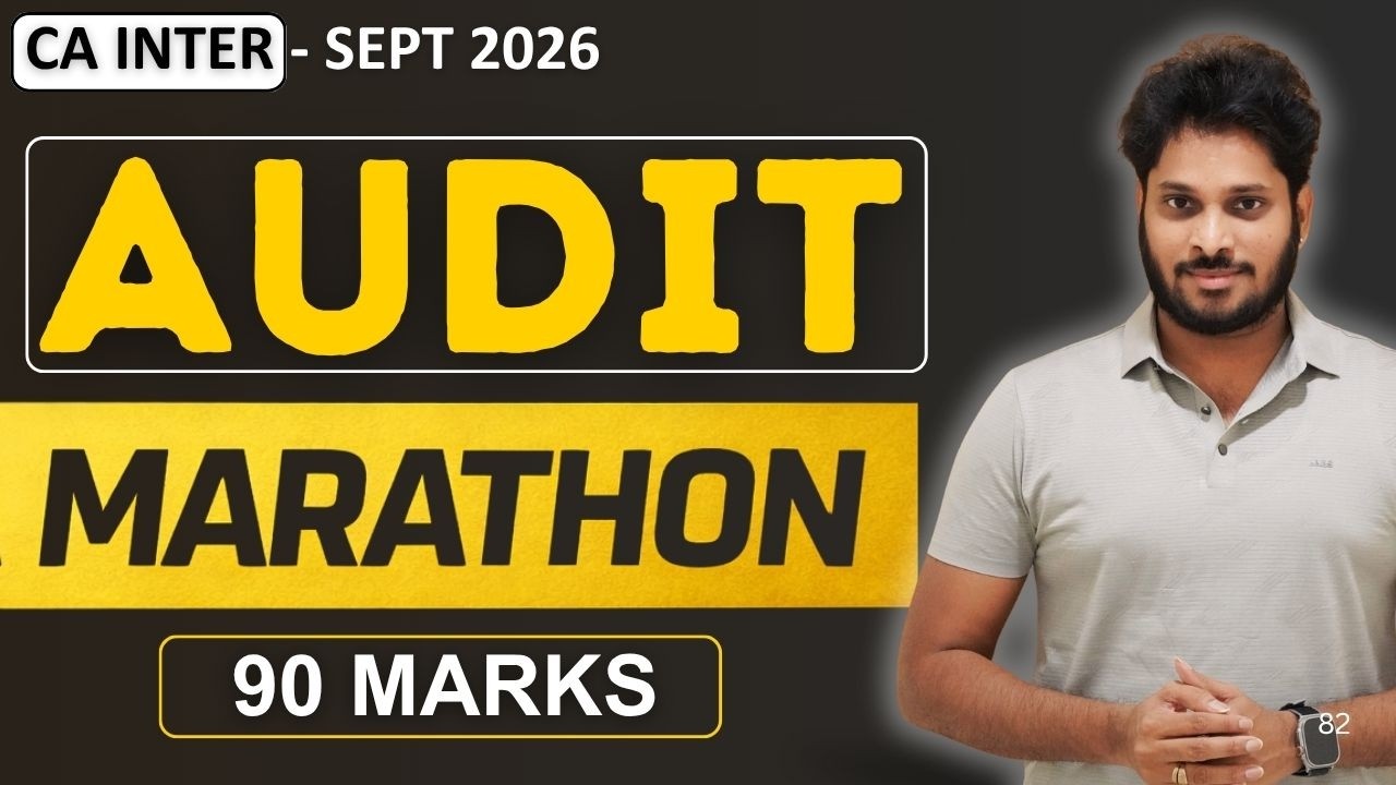 Full Audit Marathon | Audit Revision | CA Inter Audit