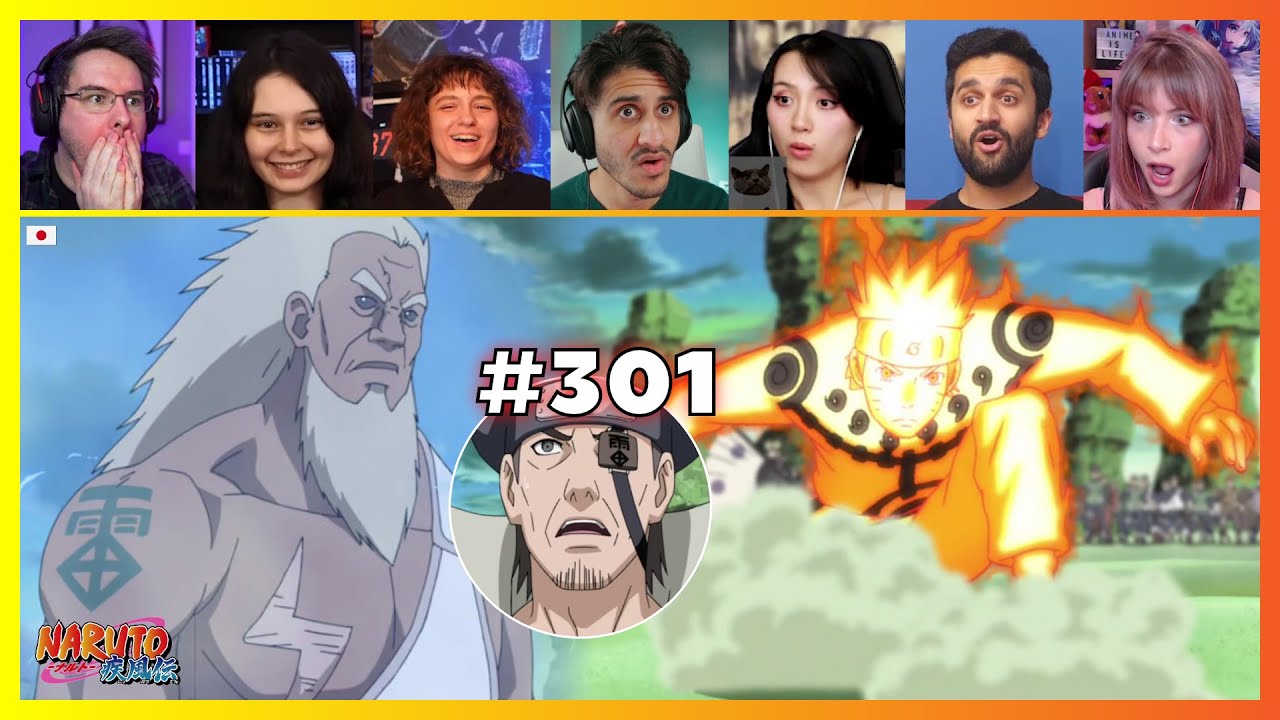 Naruto Shippuden Episode 301 | Naruto vs 3rd Raikage | Reaction Mashup ナルト 疾風伝