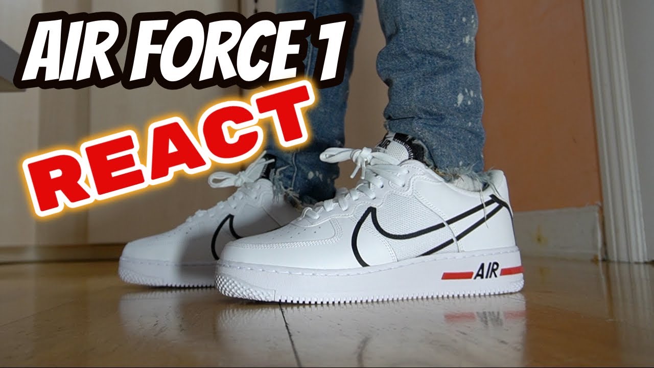 👉¿Silueta clásica + comodidad?😲AIR FORCE 1 REACT (Review & On feet)