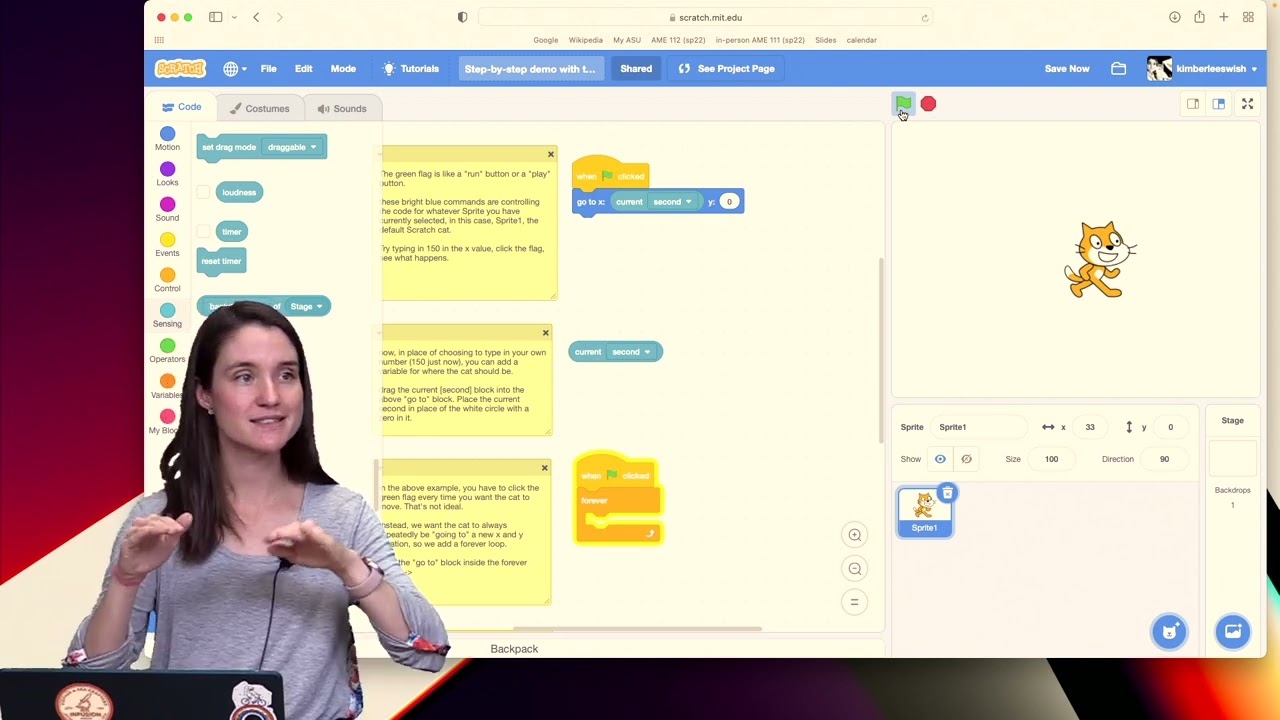 Time Variables in Scratch