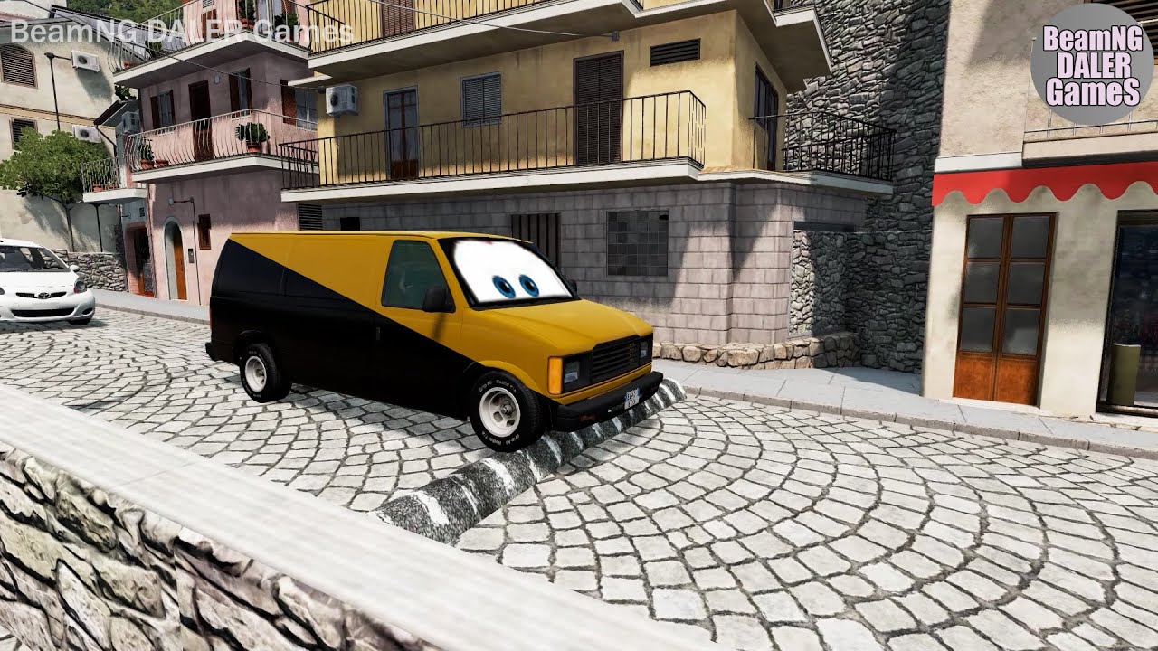 Cars vs Massive Magic color Speed Bumps – BeamNG.Drive - Beamng DALER Games #110
