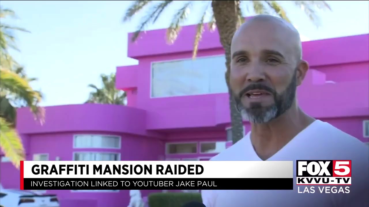 FBI raids 'Graffiti Mansion' in Las Vegas