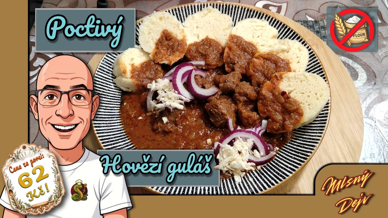 Poctivý - Hovězí guláš z kližky, bez zahuštění moukou!