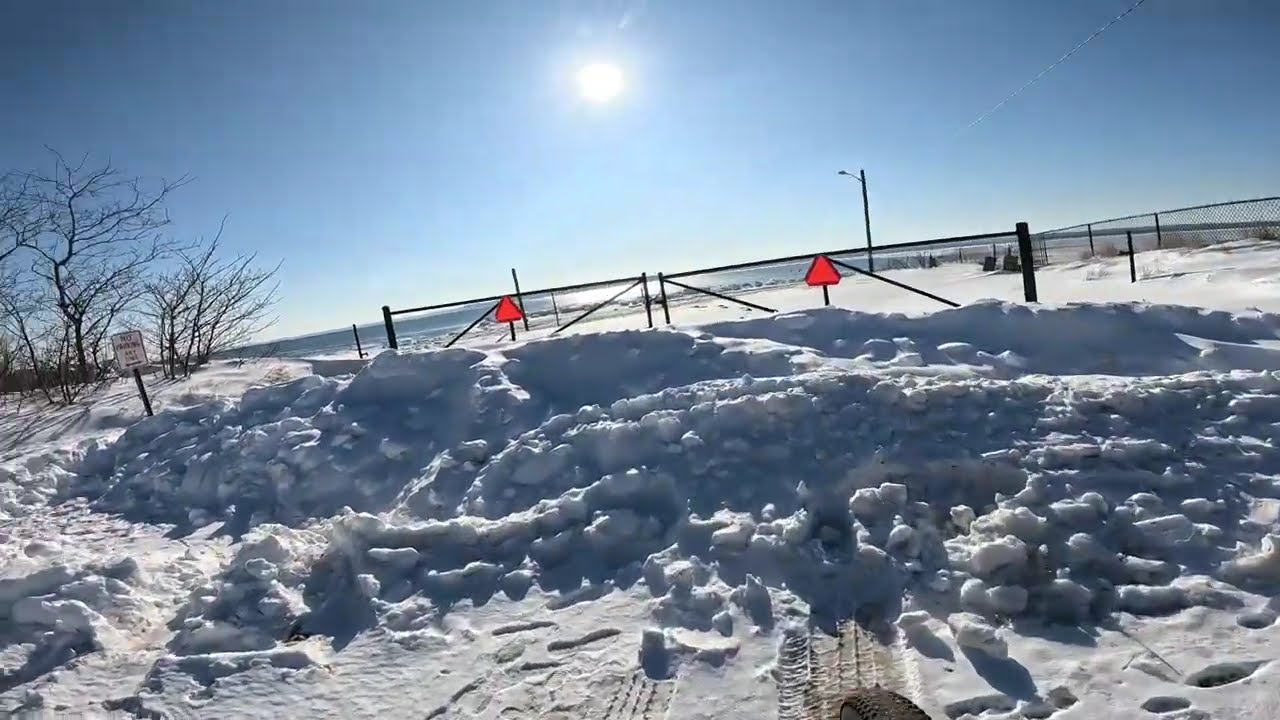 Bicycle ride After the winter storm Fern January 28,2026 South Jamesport NY
