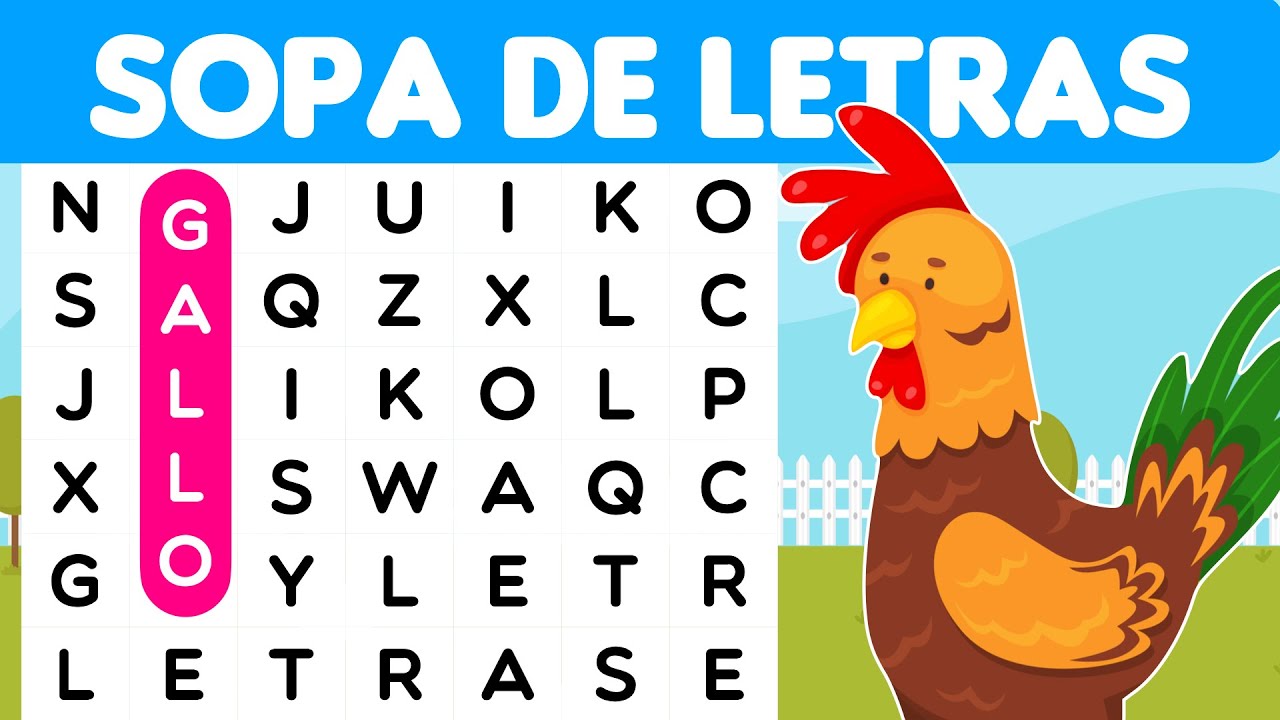 Sopa de Letras 🐝🦁 Mejora tu Concentraci&oacute;n Y Memoria | Animal Quiz