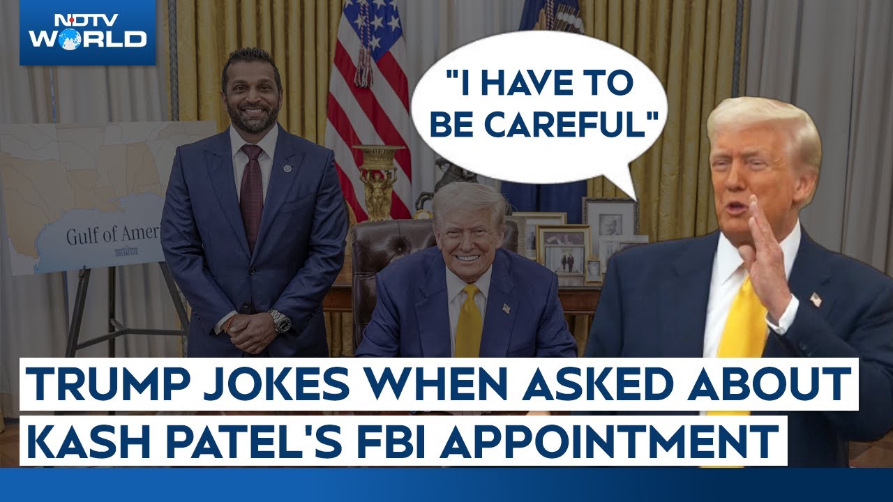 Donald Trump On Kash Patel | Donald Trump Jokes When Asked About Kash Patel's FBI Appointment