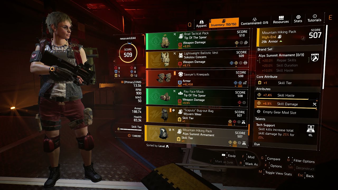 wyvern wear 507 backpack 1:02 || space admin 25m gunmacmillan lemontea