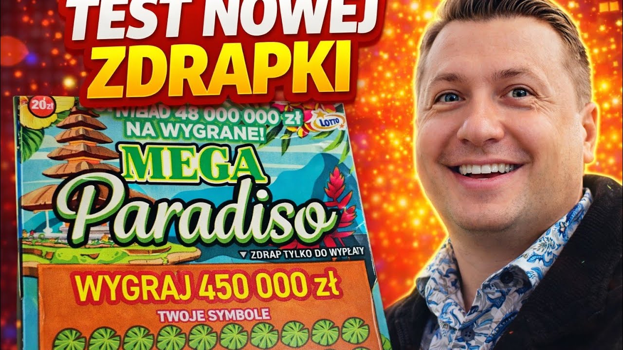 NOWA ZDRAPKA LOTTO MEGA PARADISO Zdrapki Lotto