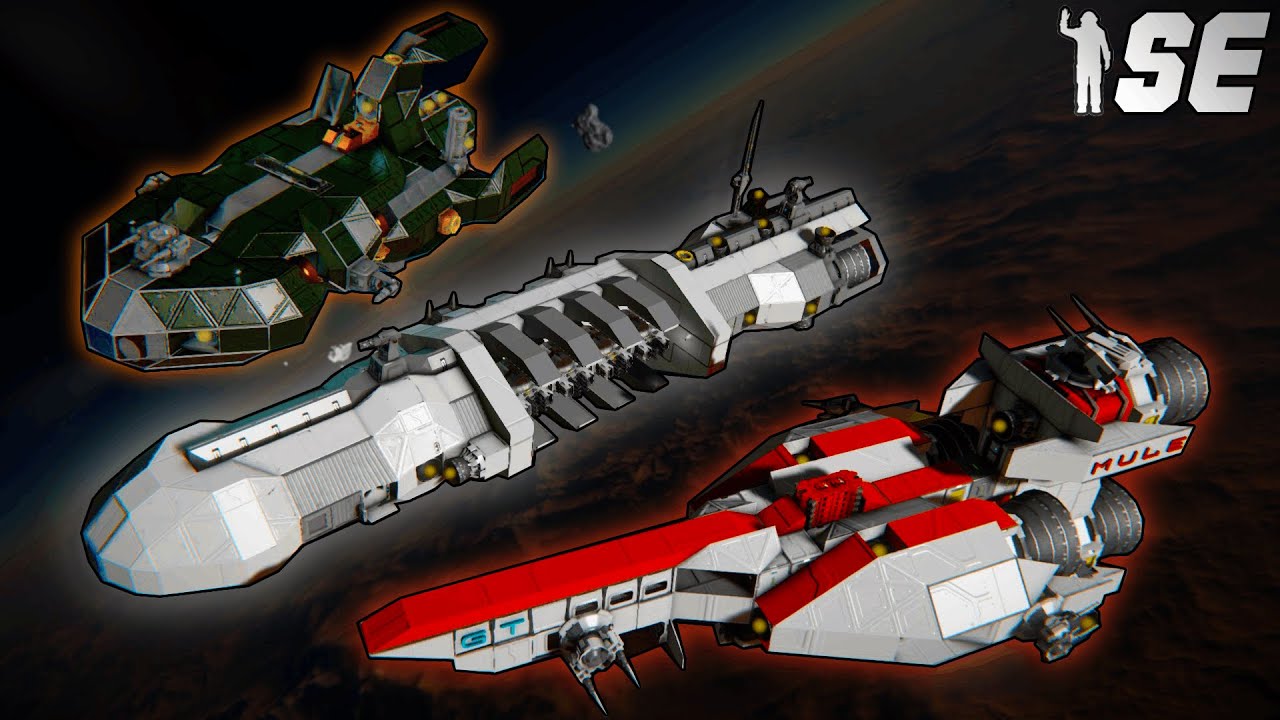 New update - First DRONE carriers !!!  - Space Engineers