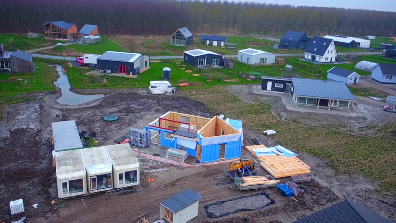 Timelapse bouw van ons huis en fotostudio in Oosterwold, Almere