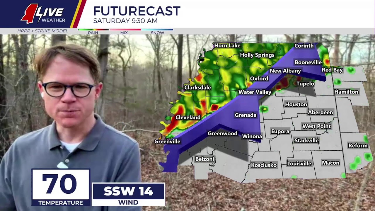 LIVE at 5: Matt breaks down the storm potential and when to expect it in Mississippi