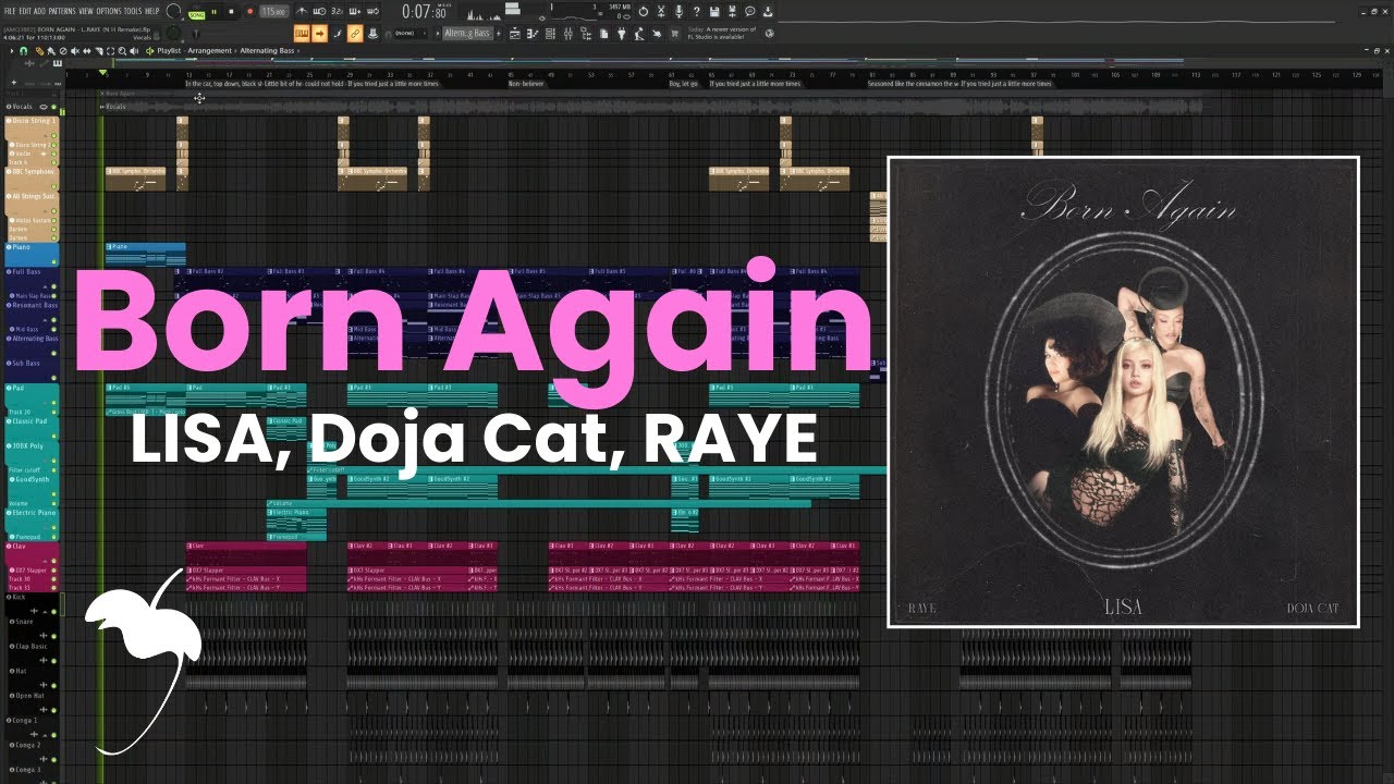 Born Again (feat. Doja Cat & RAYE) - LISA [FL Studio Remake] + FREE FLP