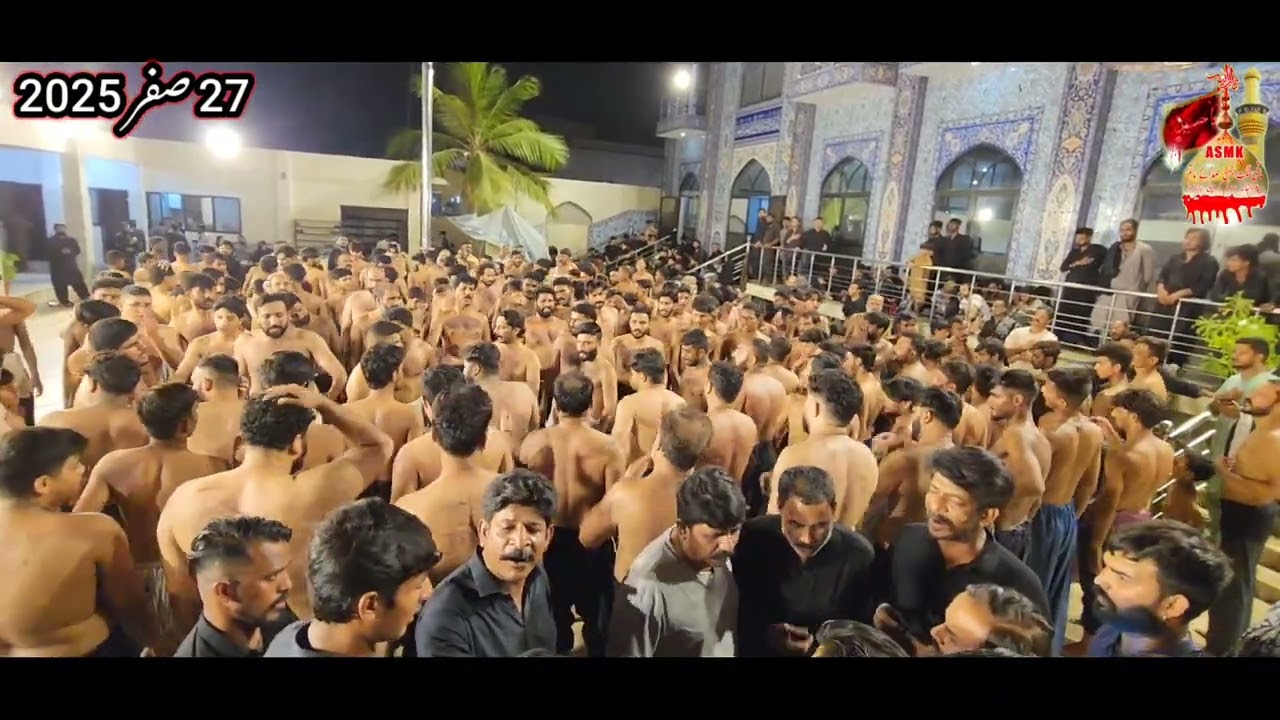 Matamdari 27th Safar 2025 Crosing Noha Muola Imam Hasan a.s Sangat Sada e Matam Raja Party Karachi 
