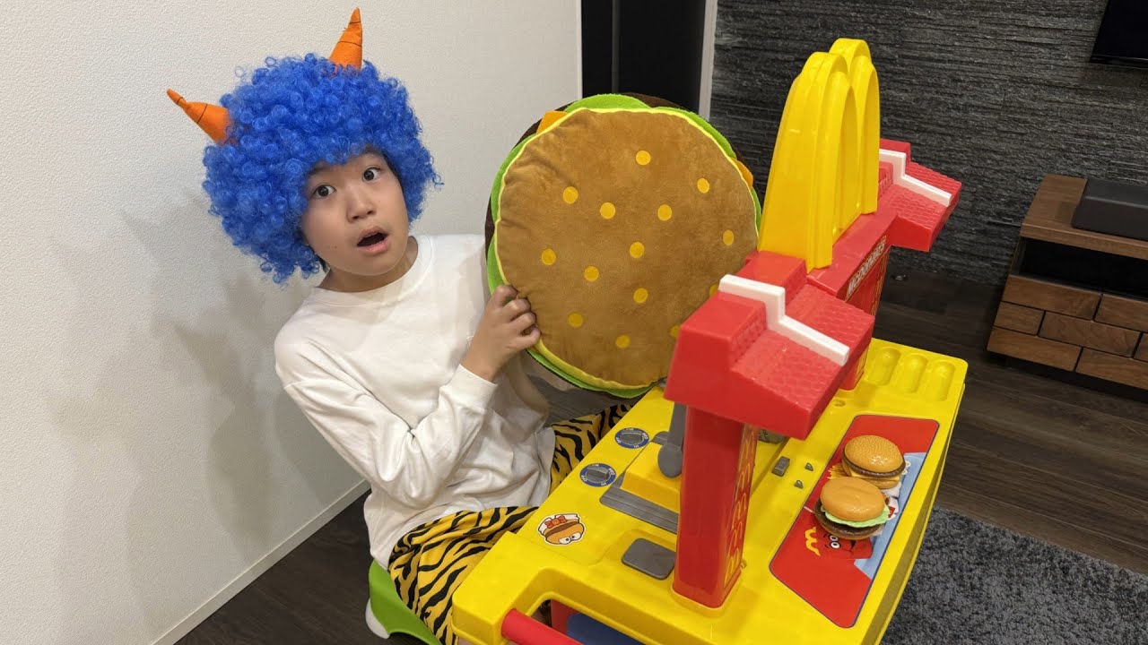 レオくんがハンバーガーを作って配達してみた！Part16 トイキッズ